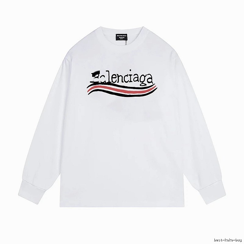 Balenciaga striped white long-sleeve