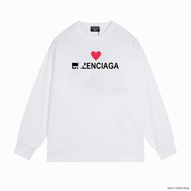 Balenciaga's simple white T-shirt with a heart design.