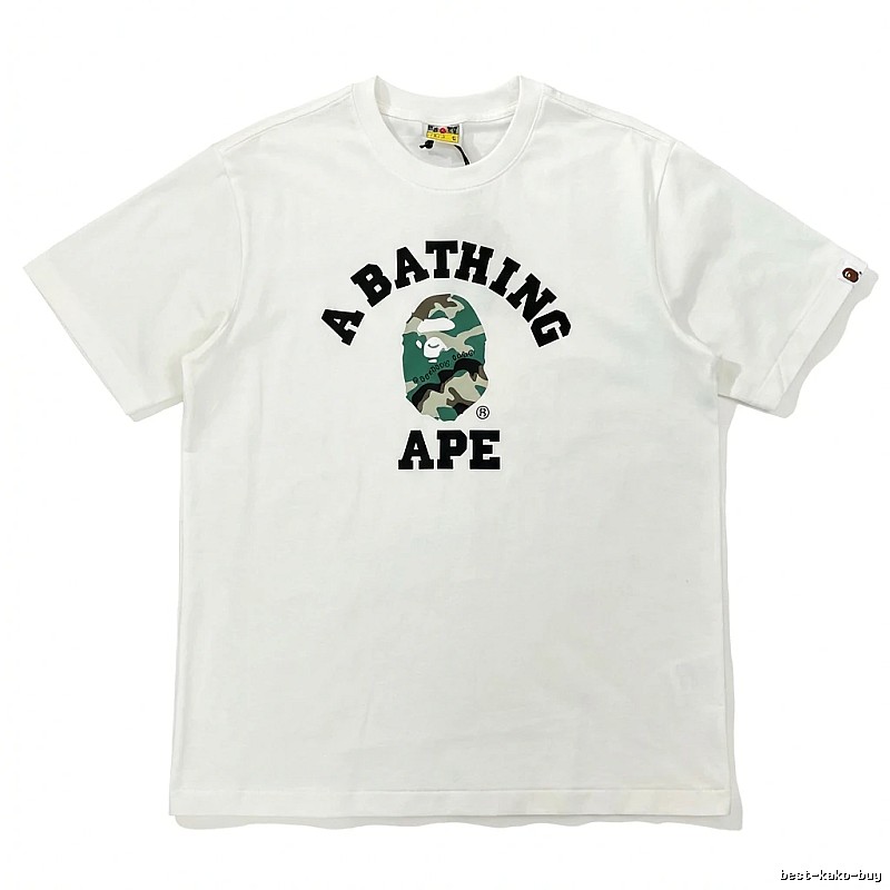 Bape Ape Camo Style White T-shirt