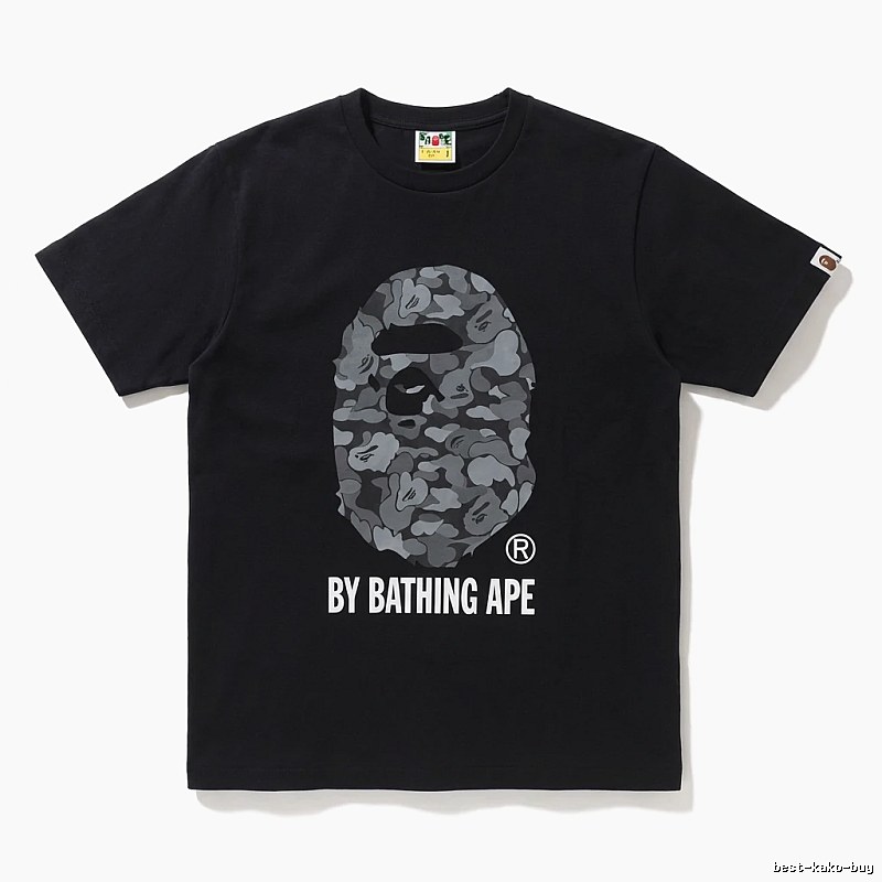 Bape Ape Head Camouflage Style Black T-shirt