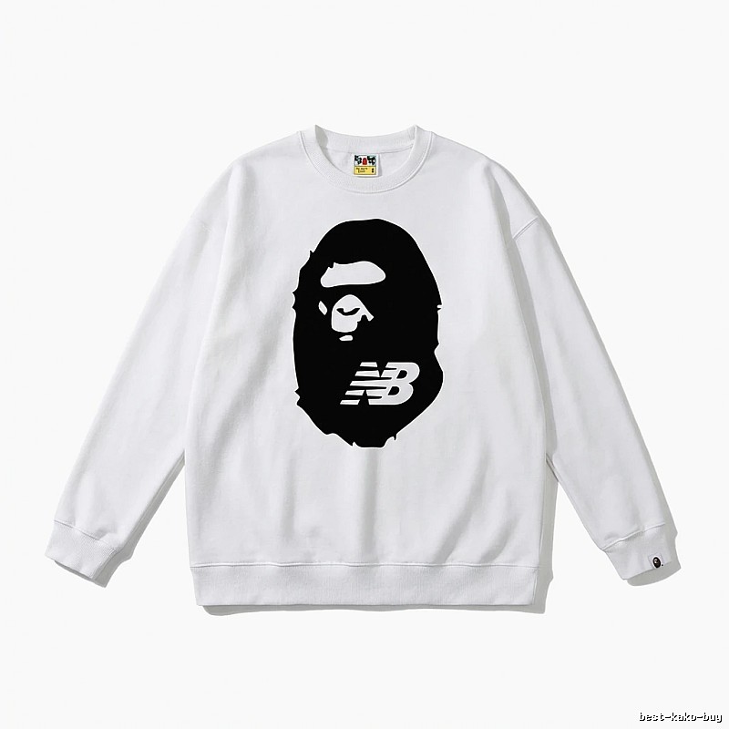 Bape Ape Head Classic White Sweatshirt