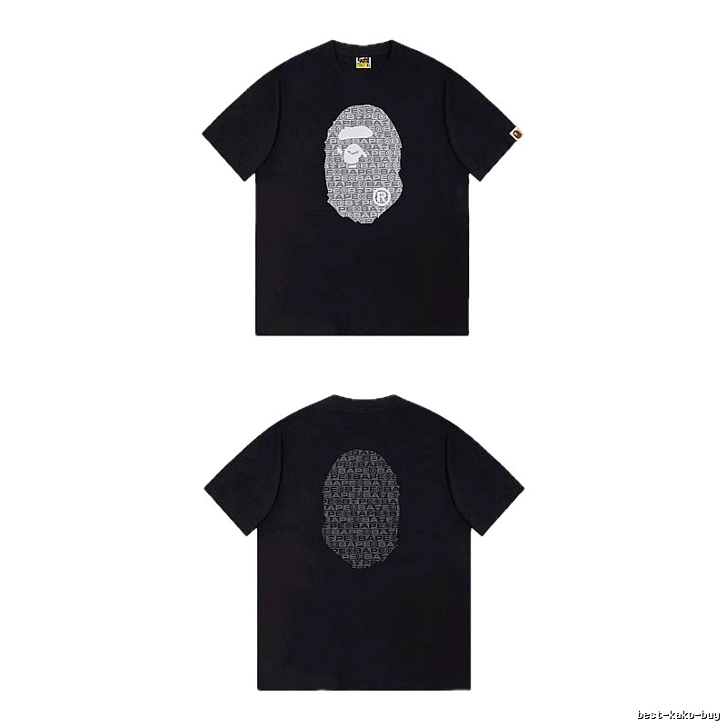 Bape Ape Head Trendy and Cool Black T-shirt