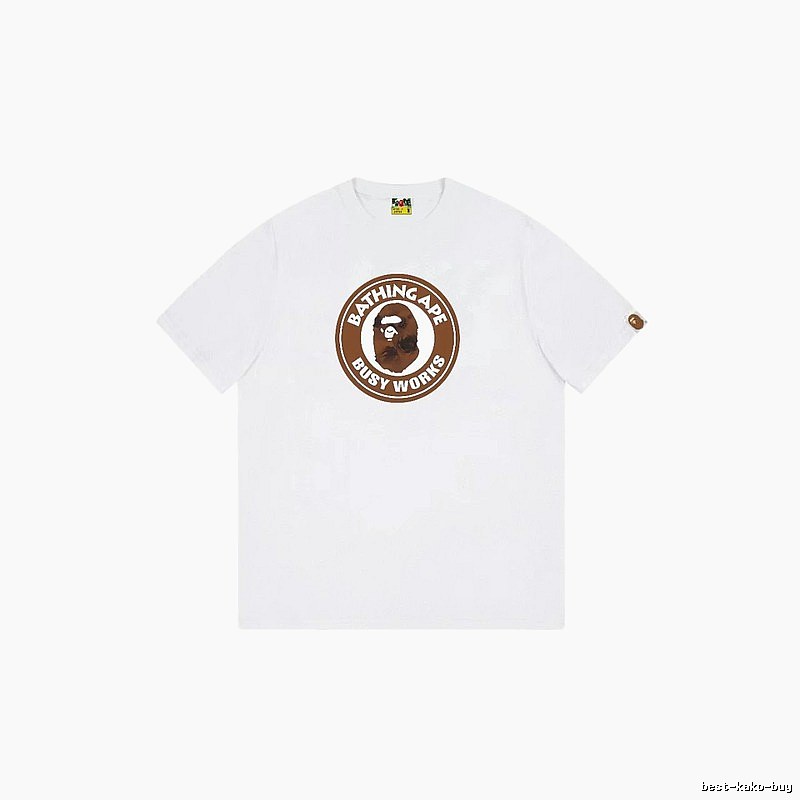Bape Ape Head white short-sleeved shirt
