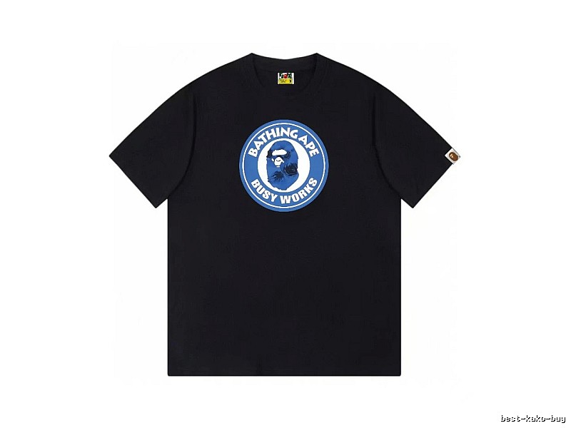 Bape Blue Label Trendy Cool Black T-shirt