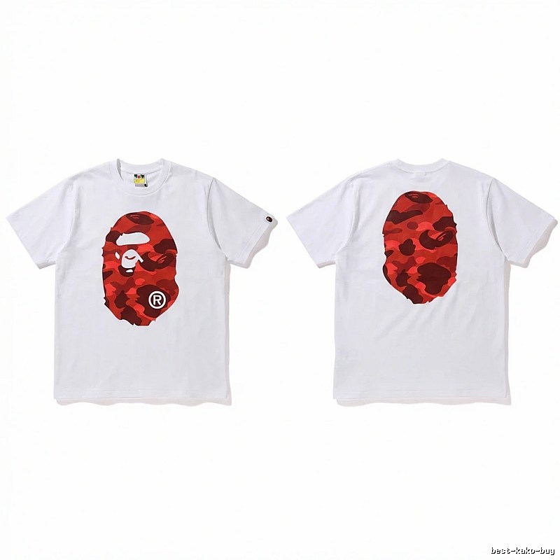 Bape camouflage style white T-shirt