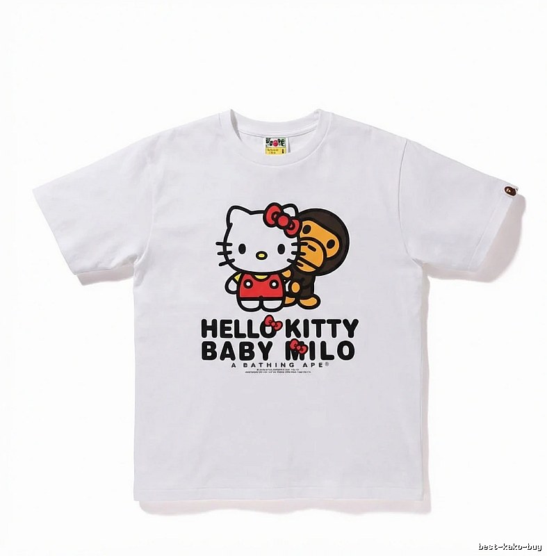 Bape Co-branded Cartoon White T-shirt
