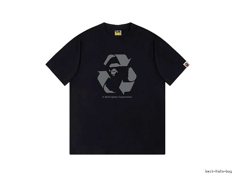 Bape Recycling Series Black Short Sleeve