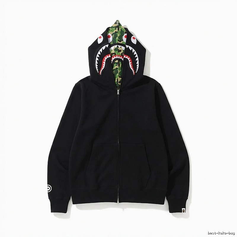 Bape Shark Camouflage Style Black Sweatshirt