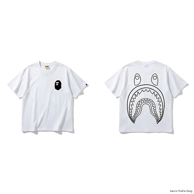 Bape Shark Series Simple White T-shirt