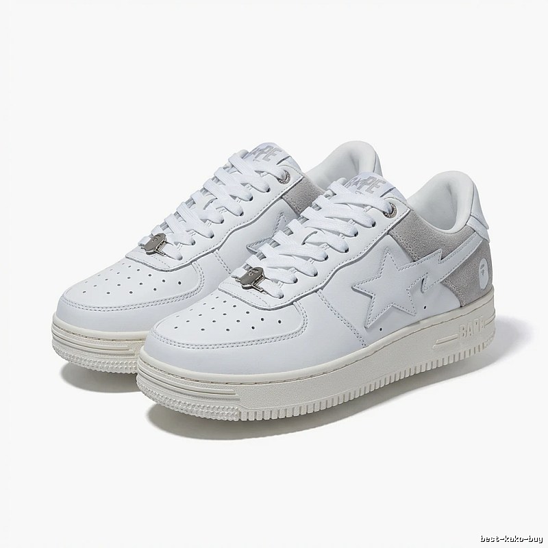 Bape Star Simple Style White Shoes