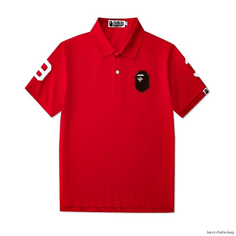 BAPE Travel Polo shirt White Polo Ape with Modern Look