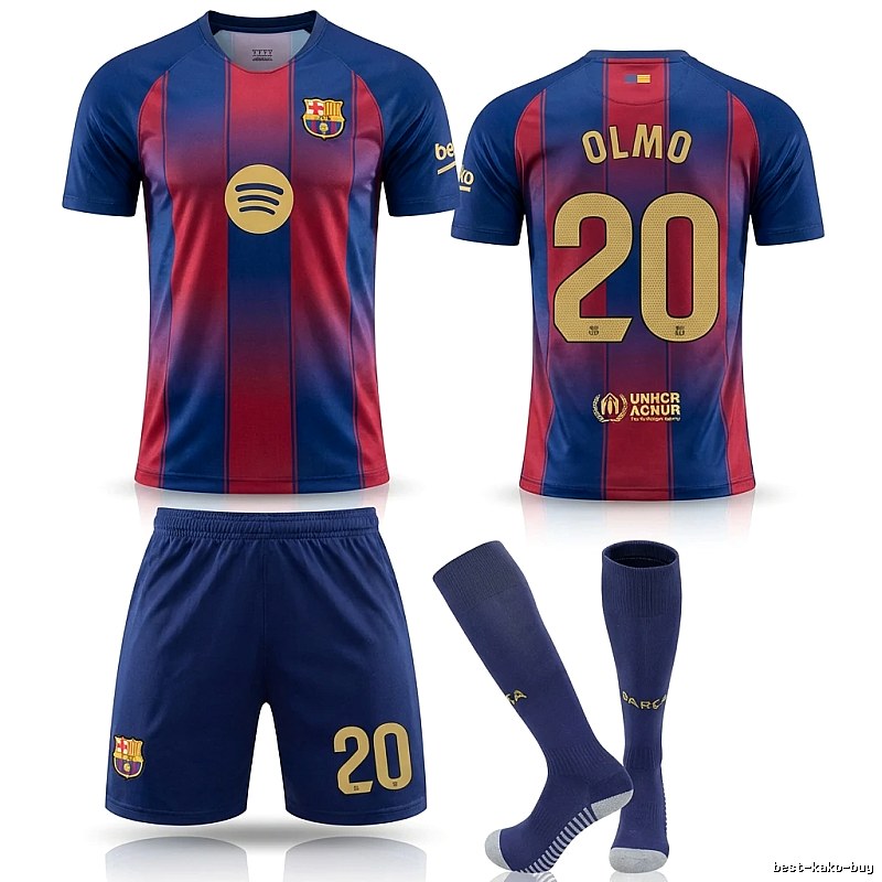 Barcelona's red and blue striped jersey
