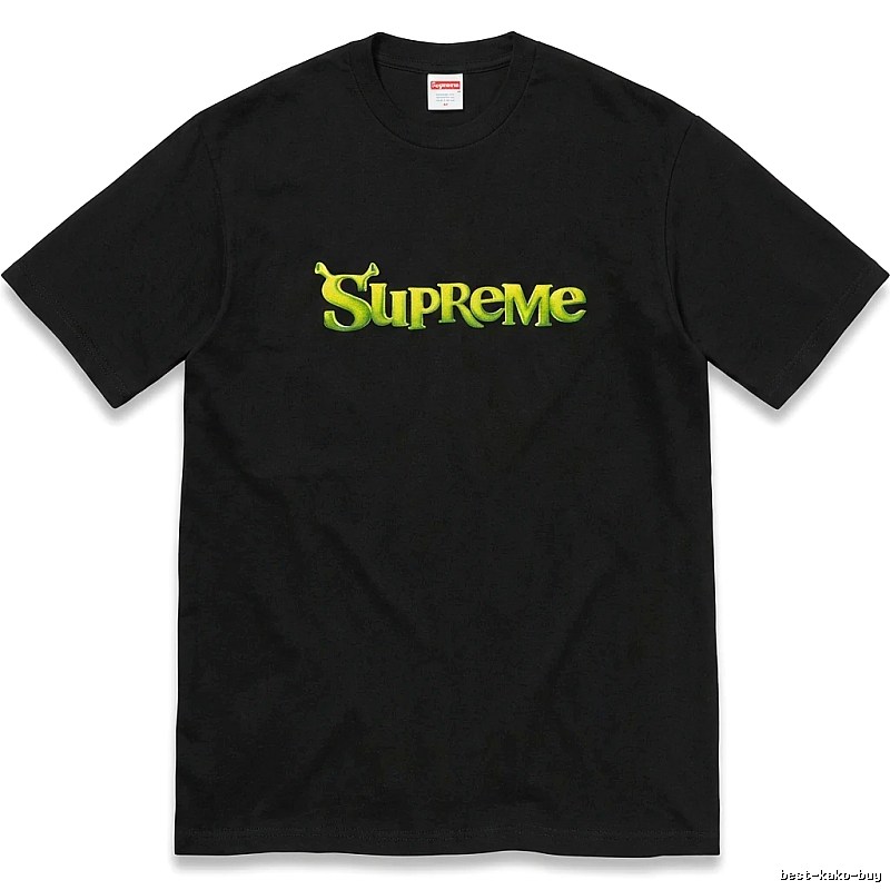 Black T-shirt with Supreme letter print