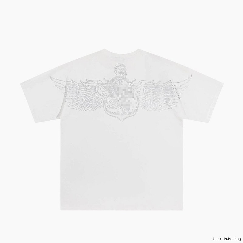 BOY Wing Print Street Style White T-Shirt