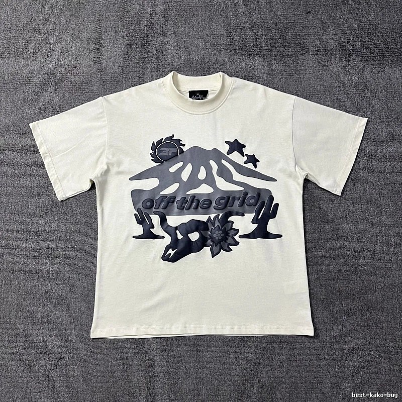 Broken Planet Resort Graphic T-shirt White Cotton Bold with Premium Look