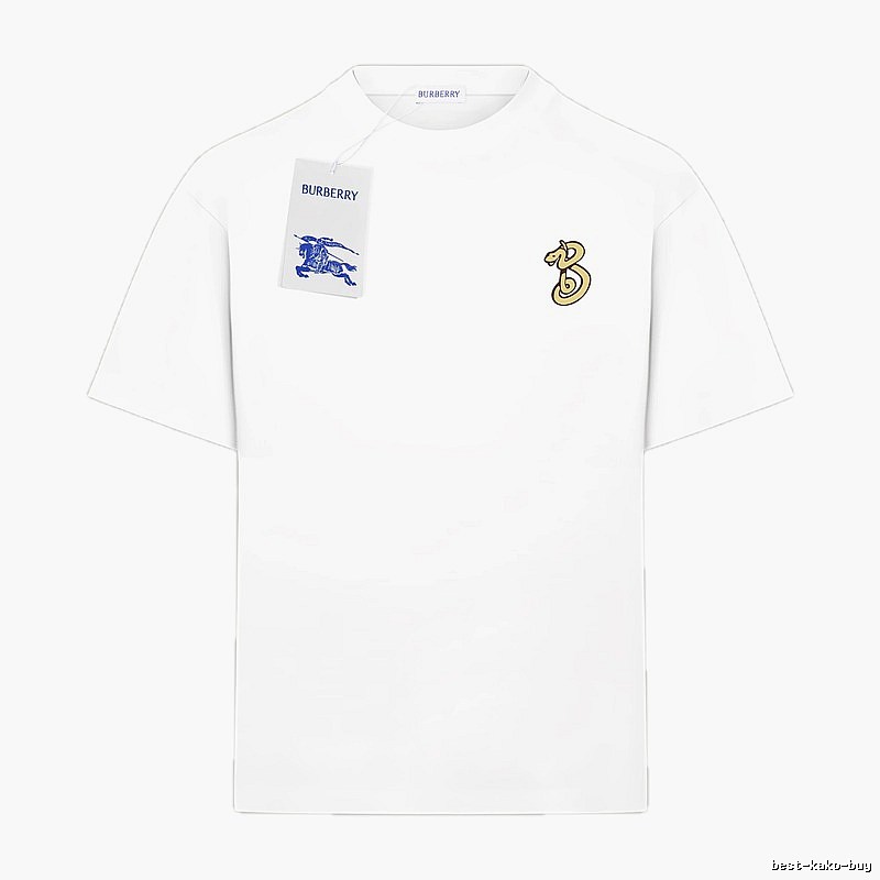 Burberry 3-letter logo simple white T-shirt