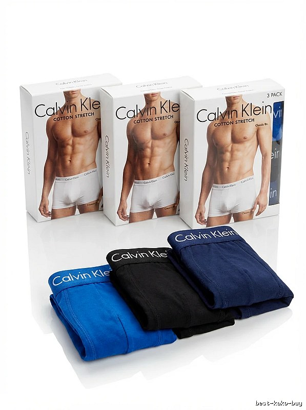 Calvin Klein simple-style blue and black underwear