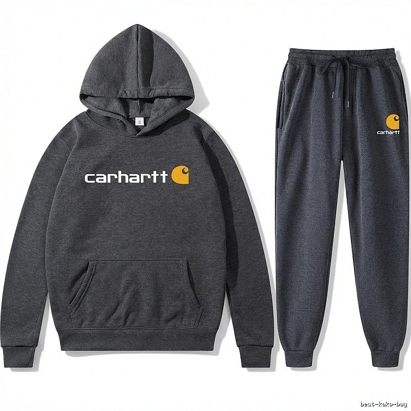 Carhartt basic gray sweatshirt suit