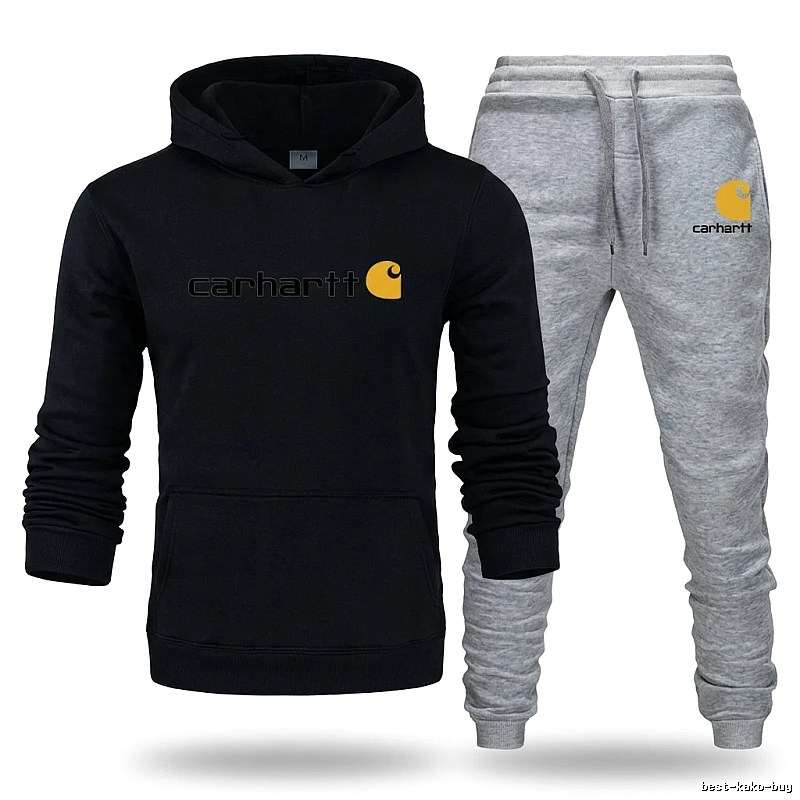 Carhartt casual style black and gray suit set