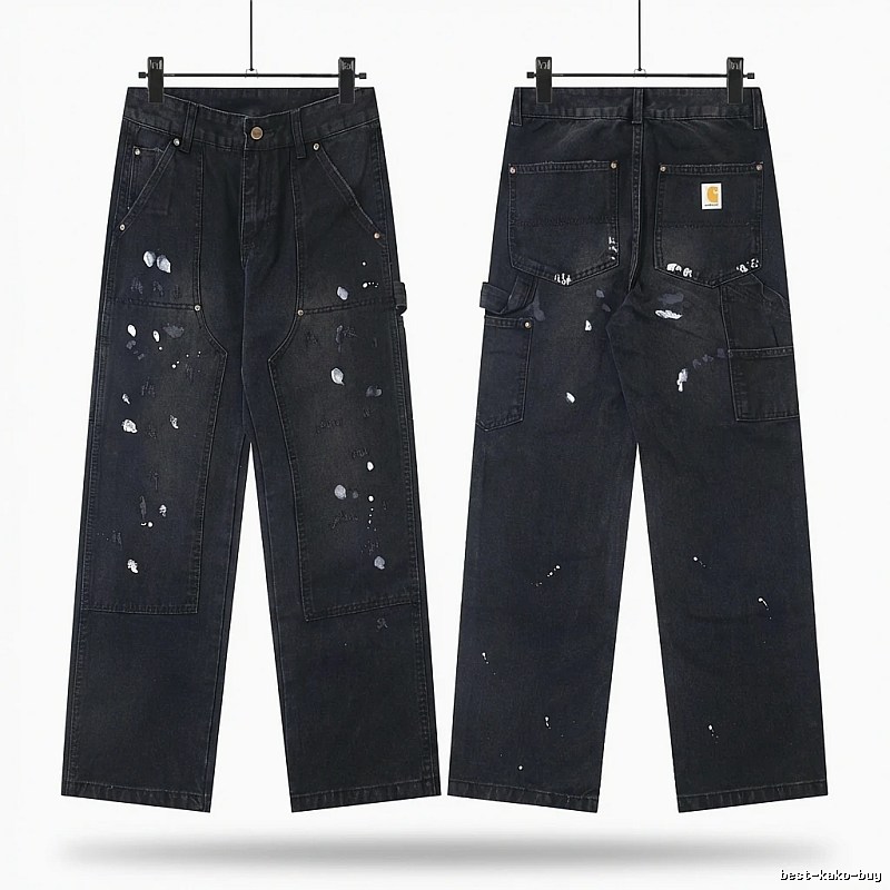 Carhartt workwear style black jeans