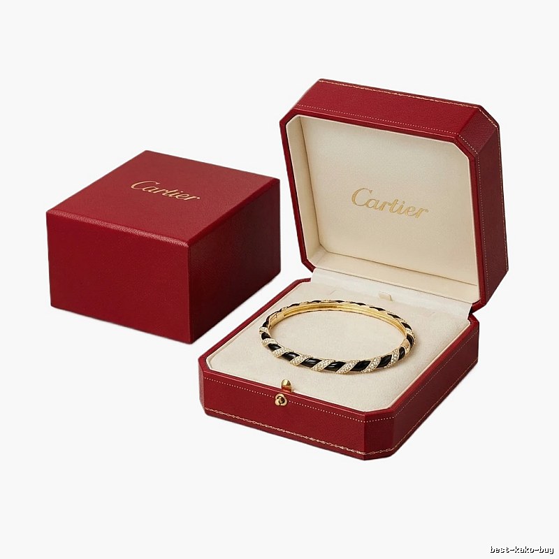Cartier's classic black and gold bracelet