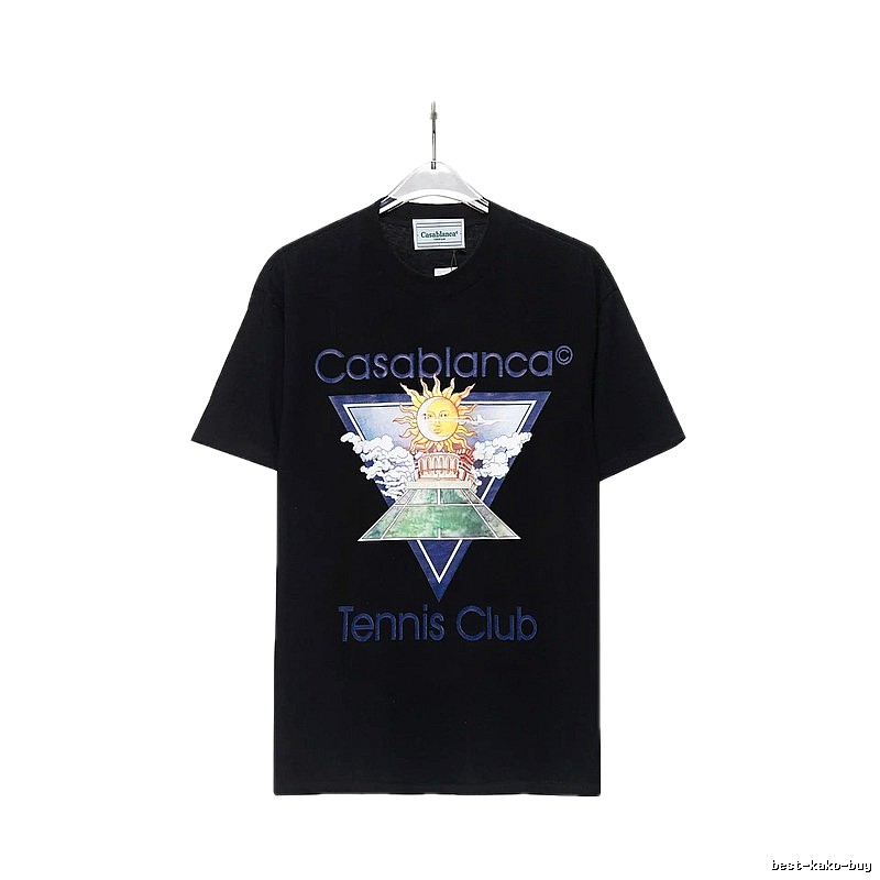 Casablanca retro style black T-shirt