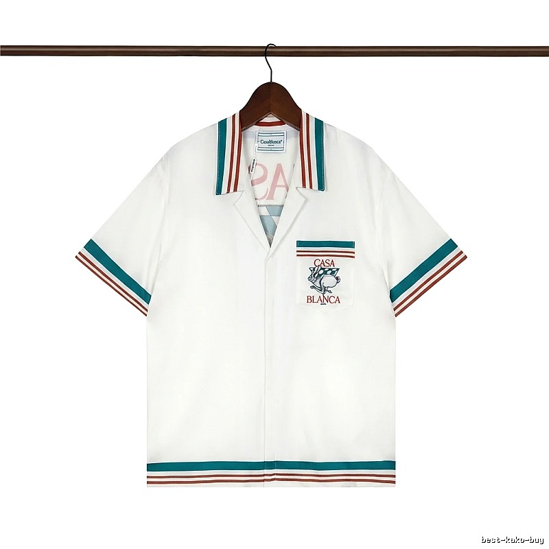 Casablanca retro-style white shirt