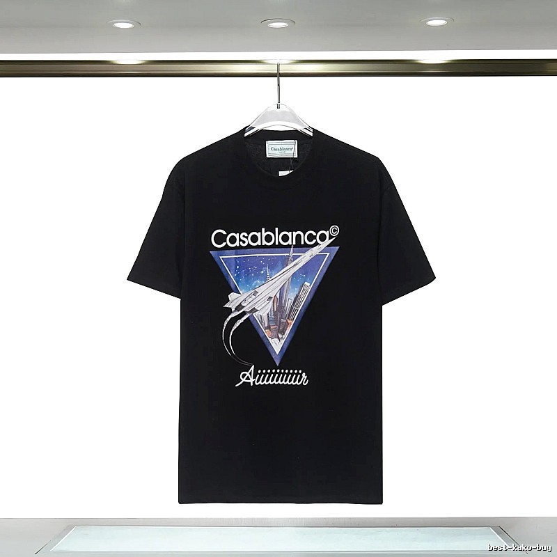 Casablanca Starry Sky Triangle Wind Black T-shirt