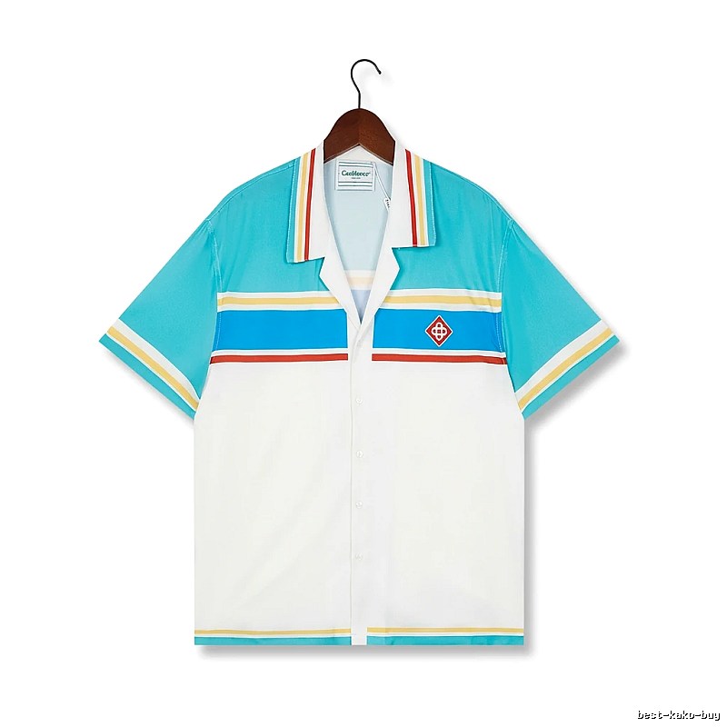 Casablanca striped retro-style shirt