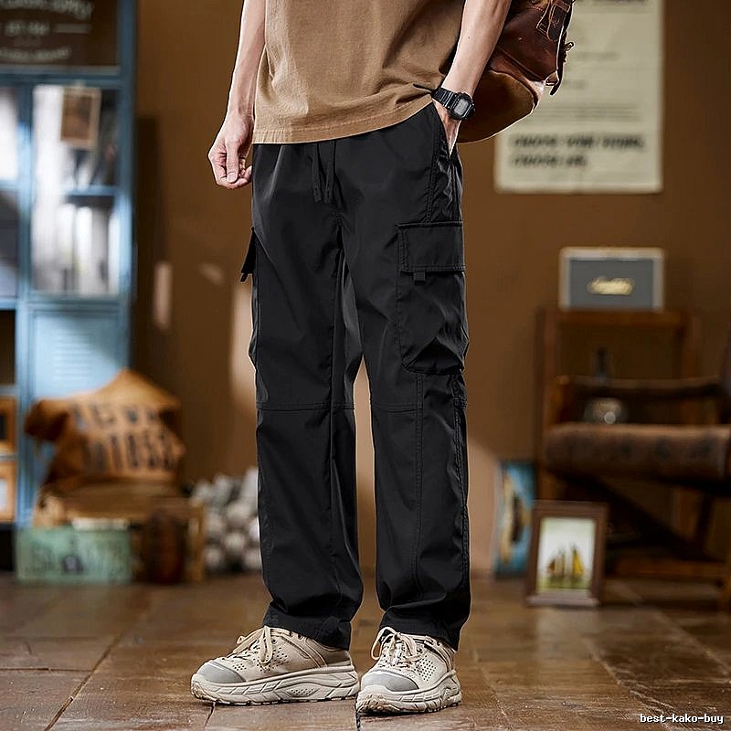 Casual Utility Cargo Pants by Independent Design - Black