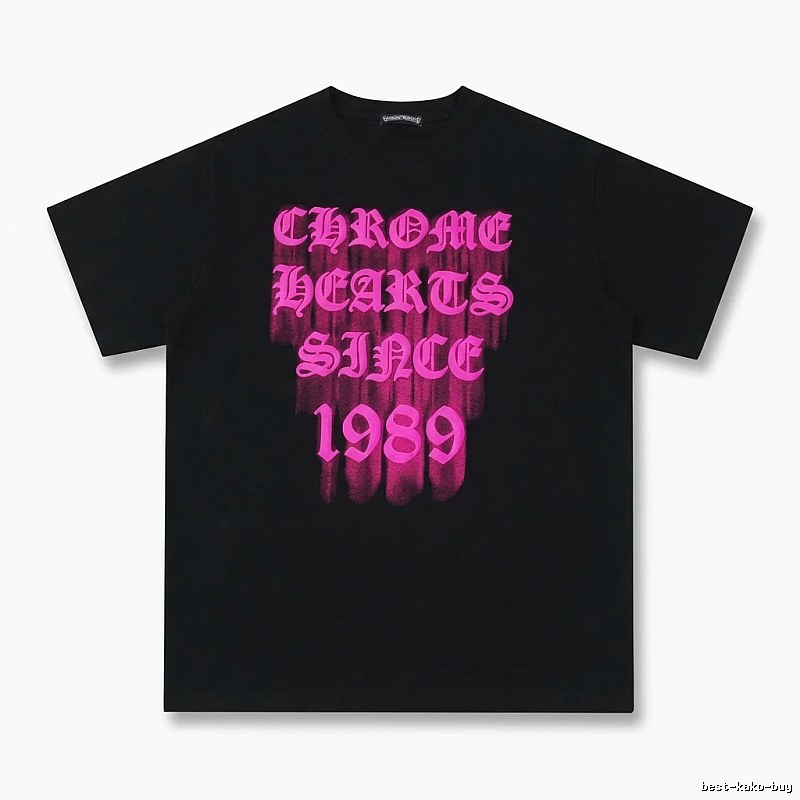 Chrome Hearts 1989 Series Dark Style Black T-shirt