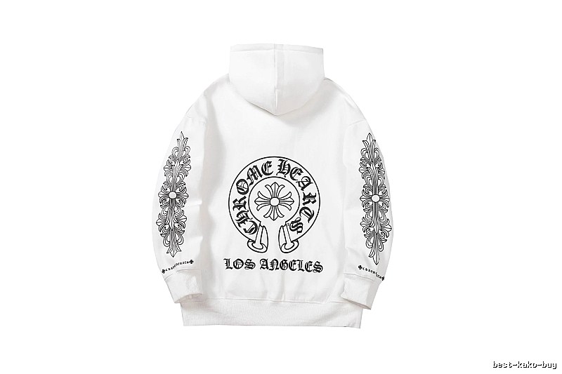 Chrome Hearts 2088-26 White Cross Graphic Hoodie Weekend Wear