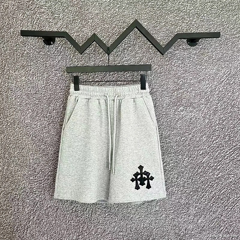 Chrome Hearts Cross Casual Style Grey Shorts