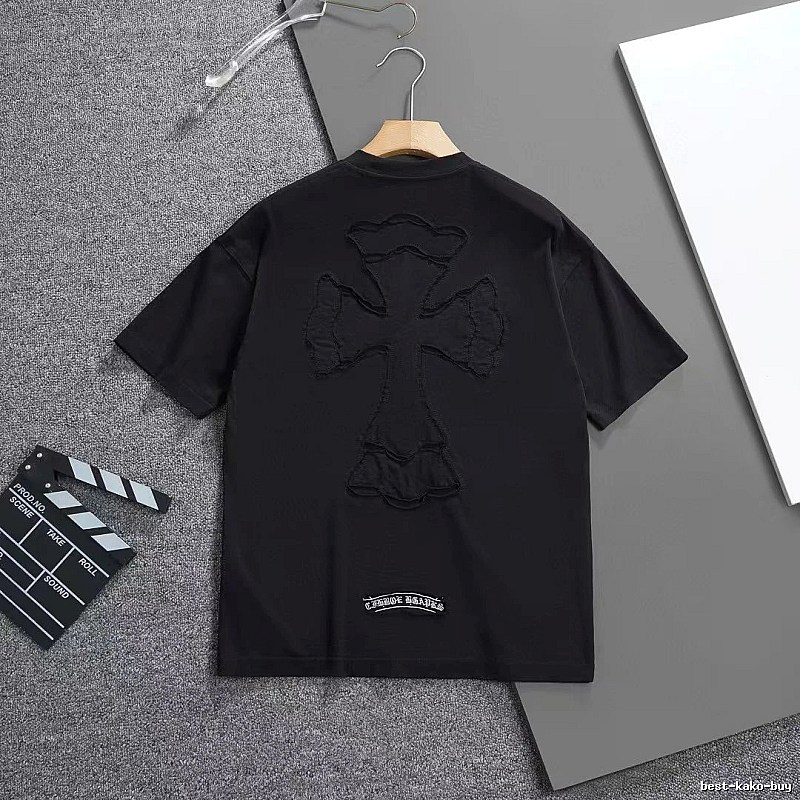 Chrome Hearts Cross Patch High Street Black Short-sleeve T-shirt