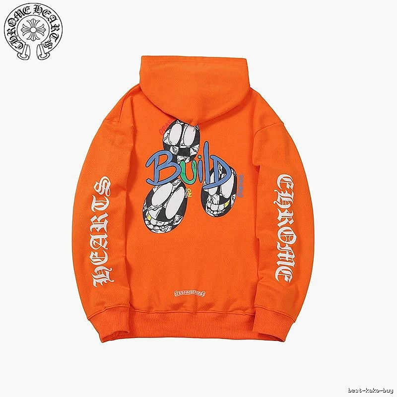 Chrome Hearts Logo Detail Cross graphic hoodie Black Blue Cross with Relaxed Feel