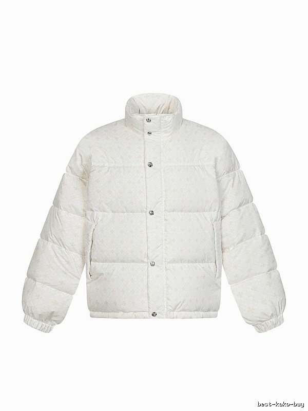Chrome Hearts Retro Style White Cotton Coat