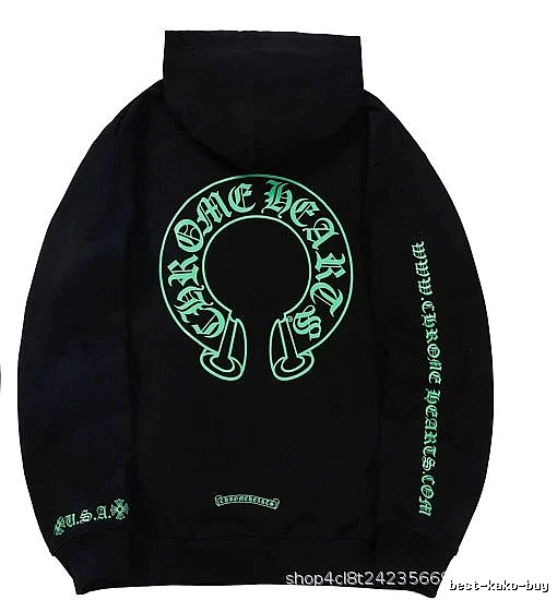 Chrome Hearts Statement Cross graphic hoodie Black Blue Cross for Easy Pairing