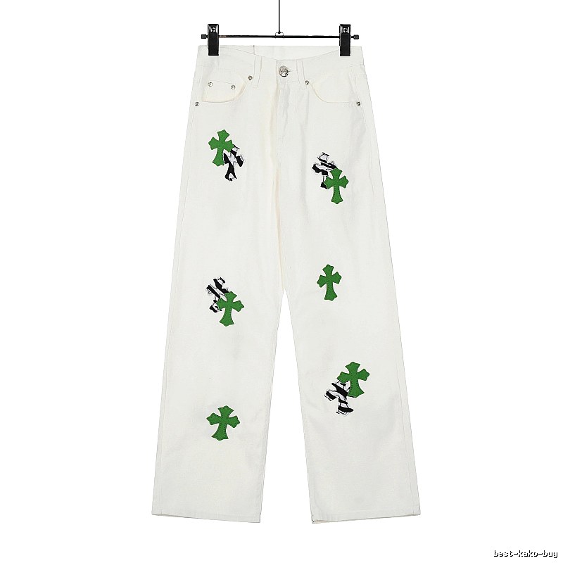 Chrome Hearts Travel Graphic jeans Light Denim Jeans with Modern Look