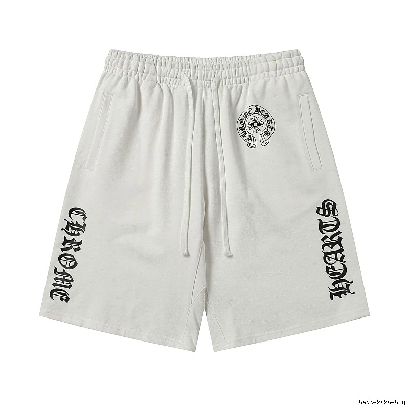 Chrome Hearts trendy and cool white shorts