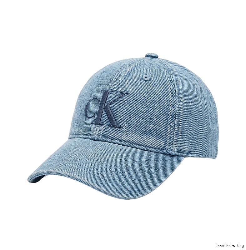 CK minimalist light blue baseball cap