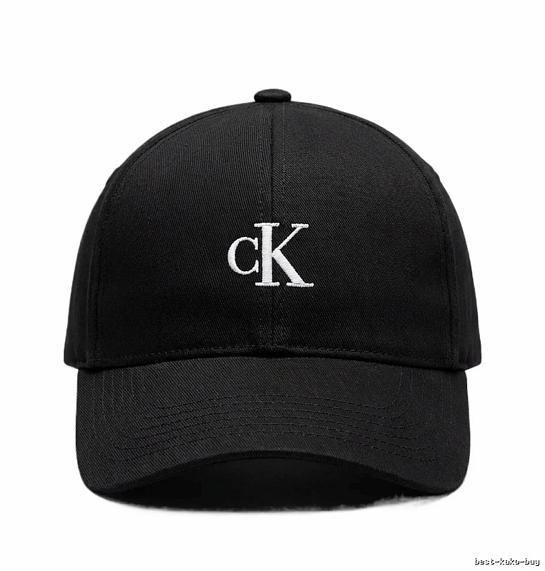 CK minimalist style black baseball cap
