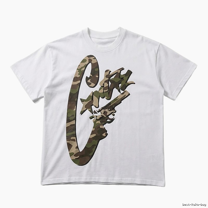 Corteiz camouflage print style white T-shirt
