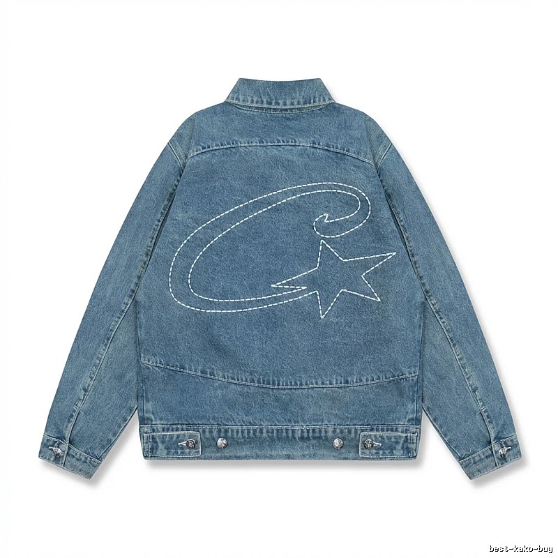 Corteiz Denim Trendy Style Coat