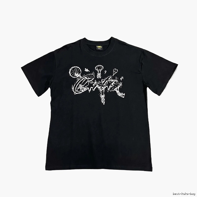 Corteiz Graffiti Style Black T-shirt