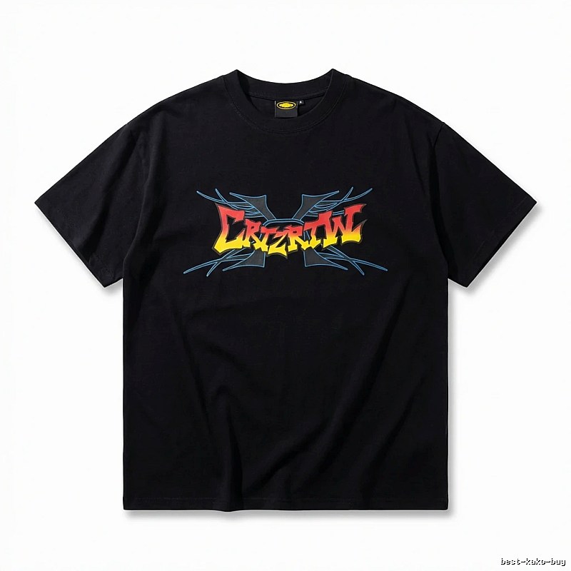 Corteiz Printed Trendy Black T-shirt