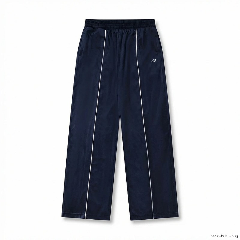 Corteiz simple style dark blue long trousers