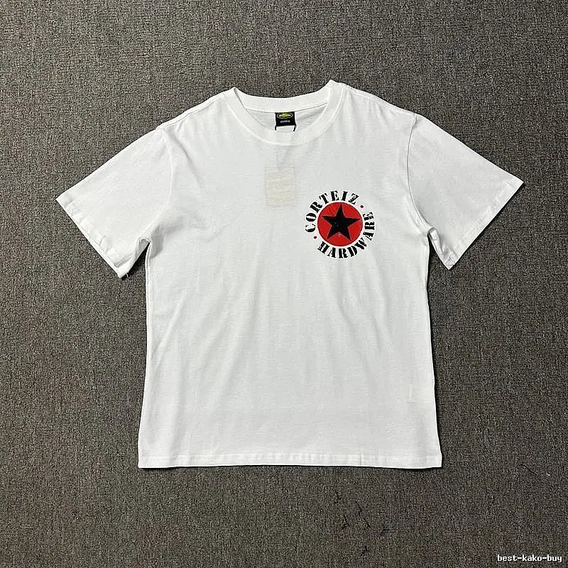 Corteiz Travel Logo T-shirt Black Corteiz with Soft Visual Tone