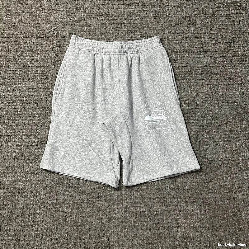 Corteiz vintage-style grey shorts