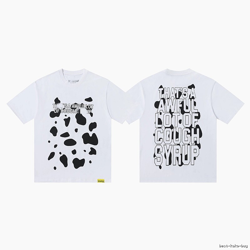 COUGH SYRUP Print Street Style White T-Shirt