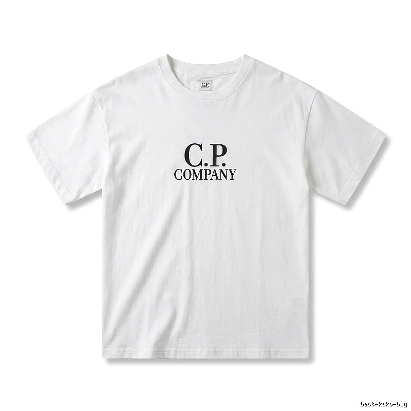 C.P. COMPANY Simple Style White T-shirt